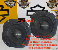 PRV Audio 6MR500NDY4 250W 6 inch Mid-Range Speakers Black Harley Waterproof