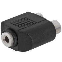 3.5mm Jack to 2 RCA Jack Splitter Dual RCA to AUX Stereo Adapter Audio Converter