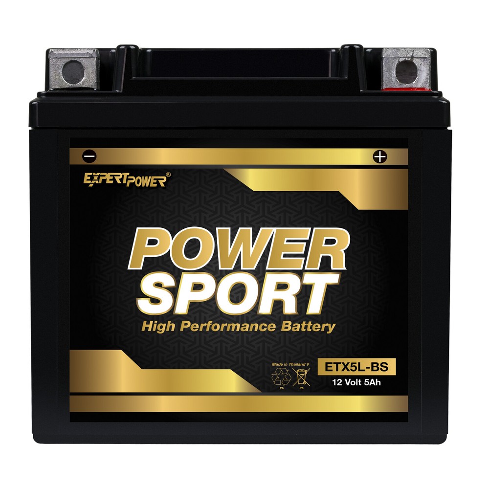 ExpertPower Battery for YTX5L-BS for 50cc 90cc ATV Scooter 12 Volts 5Ah