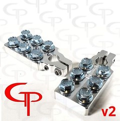 SAE 6 SPOT BATTERY TERMINALS GP CAR AUDIO LUGS TOP POST HEAVY DUTY 1/0 4 2/0