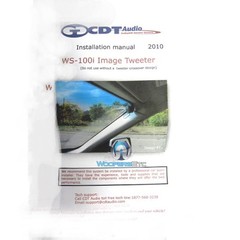 CDT AUDIO WS-100i CAR 4 OHM 1″ INCH SILK IMAGING TWEETERS SURFACE MOUNT PAIR NEW