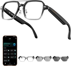Aviator Smart Glasses for Men & Women, Audio Bluetooth Glasses, Wear Induction