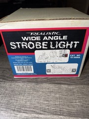 Vintage Realistic Wide Angle Strobe Light Walnut Veneer Finish 42-3009A w/ Box
