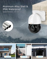 360° 4K 8MP POE PTZ Security IP Camera 30x Zoom CCTV HIKVISION Compatible 50M IR
