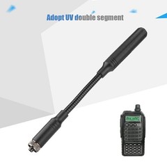 24 cm AT22 5.2dBi 144/430 Goose Tube Brass Tactica Antenna SMA F Interface