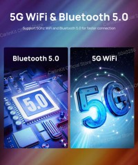 8 128G Android Auto Carplay LED Ai Box Multimedia Players Wireless Android 13