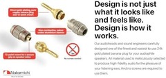 Nakamichi FanLock Excel Series 24k Gold Plated Banana Plugs, 10-18 AWG | Gauge S