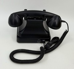 Crosley Model CR62 Classic Desk Phone Black Push Button Land Line Rotary NWOP