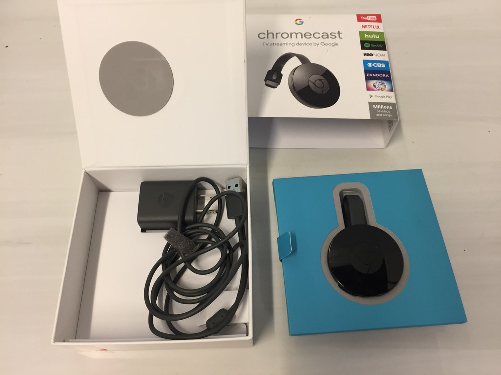 Google Chromecast 2nd Generation Media Streaming Device Black NC2-6A5