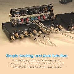 Compact 2 Zone Amplifier/Speaker Selector Stereo Audio Switcher Box with Remote