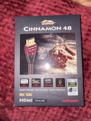 AudioQuest Cinnamon 48 Ultra High Speed eARC HDMI-HDMI Cable 5ft 48Gbps SEALED