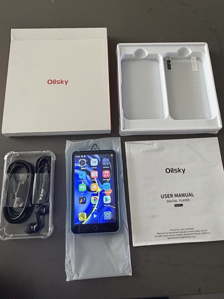 Oilsky 80GB MP3 Player with Bluetooth and WiFi, Oilsky 4.0″ IPS Touch Screen