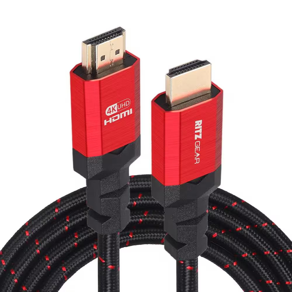 3 Ft. 4K HDMI Cable, High Speed 18 Gbps HDMI to HDMI Cable (3 Pack) – Red NEW