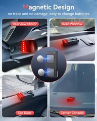 Car Vibration Sound & Light Alarm with Remote, 108dB Automobile Anti-Theft Vi…