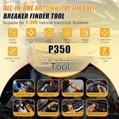 P350 Power Circuit Probe Tester with 40FT Cable & Bendable Probe – Car Relay