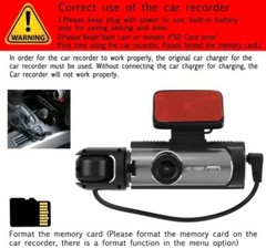 Dash Cam Front and Rear, Cardvr Video Dash Cam, 1 Count Mini Dash Cam for Car