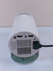 Smart Portable Cylindrical Movie Projector with Remote and Power Cable