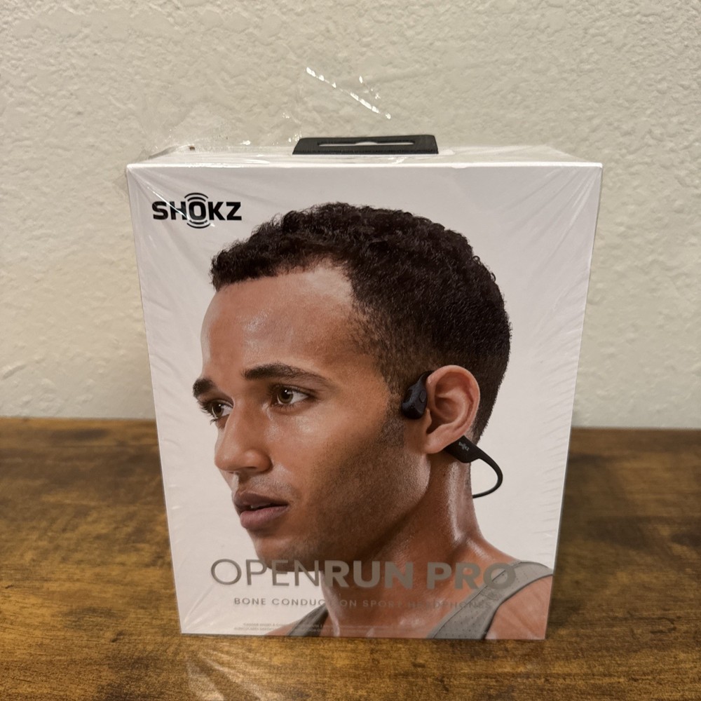 Shokz OpenRun Pro Open-Ear (Behind the Neck) Bluetooth Headphones – Black E1