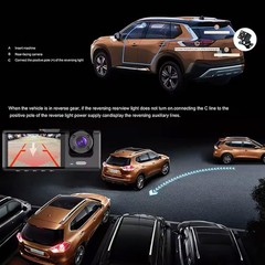 Dash Cam HD WIFI Car Dual Lens Front/Rear/Inside Video Recorder Camera G-sensor