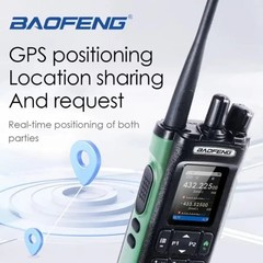 Baofeng UV-32 10W GPS Walkie Talkie Bluetooth APP Type-C AM FM NOAA Ham Radio