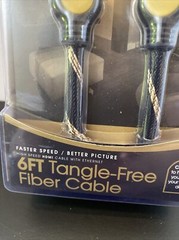 VIBE 6ft Tangle-Free Fiber Cable HDMI High Speed w/Ethernet NIP