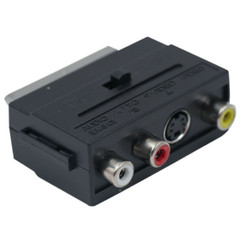 21Pin SCART To 3 RCA Converter RGB Scart to Composite Phono AV TV Audio Adapter