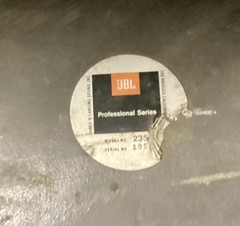 Vintage JBL Compression Driver, Throat Adapter, Radial Horn