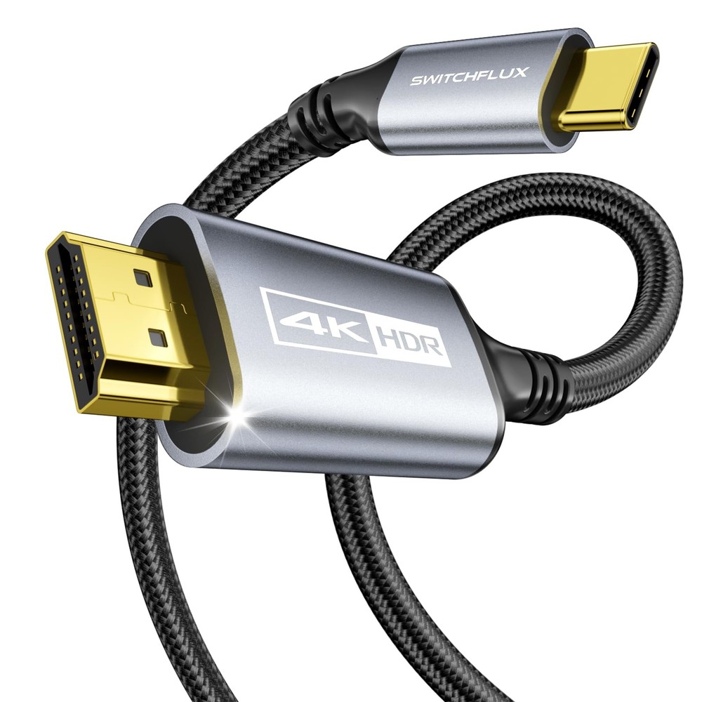 USBC to HDMI Cable 6Ft 4K@60Hz HighSpeed USB Type C to HDMI 2.0 Braided Cord …
