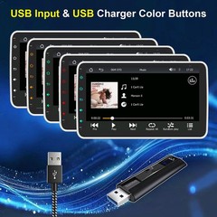 Wireless Apple CarPlay Android Auto 10.1″ Single 1 DIN Car Stereo Head Unit AUX