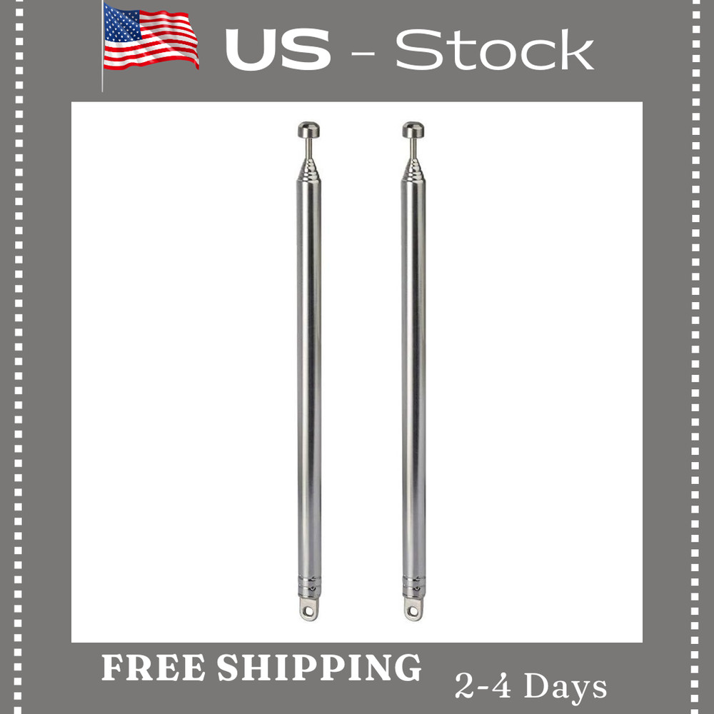 2pk 7 Sections Telescopic 74cm AM FM Antenna Portable Radio Antenna Replacement