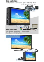 Digital 4.3″ Video Audio Recorder Player Micro SD Input RCA A/V Input 1080P Out