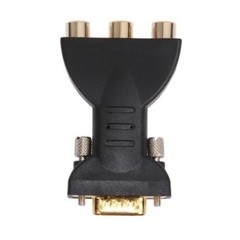 nEW 15 Pin VGA Male to 3 RCA Female Adapter Converter Cable Extender Adapter