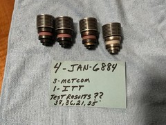 4 Metcom ITT JAN-6884 Tubes Beam Power YL-1100 VINTAGE UHF MILITARY radar TESTED
