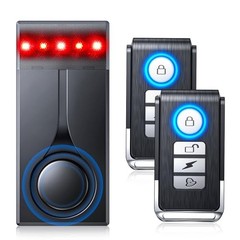 108dB Car Alarm System, Car Anti-Theft Vibration Sensor One Alarm(two remote)