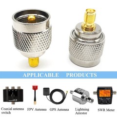 2/4/10Pcs PL259 UHF Male to SMA Female Jack RF Coax Adapter Barrel Connectors
