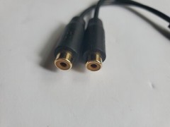 RCA Male To Dual RCA Female 6 Inch Adapter Cord Transfer 1 Count