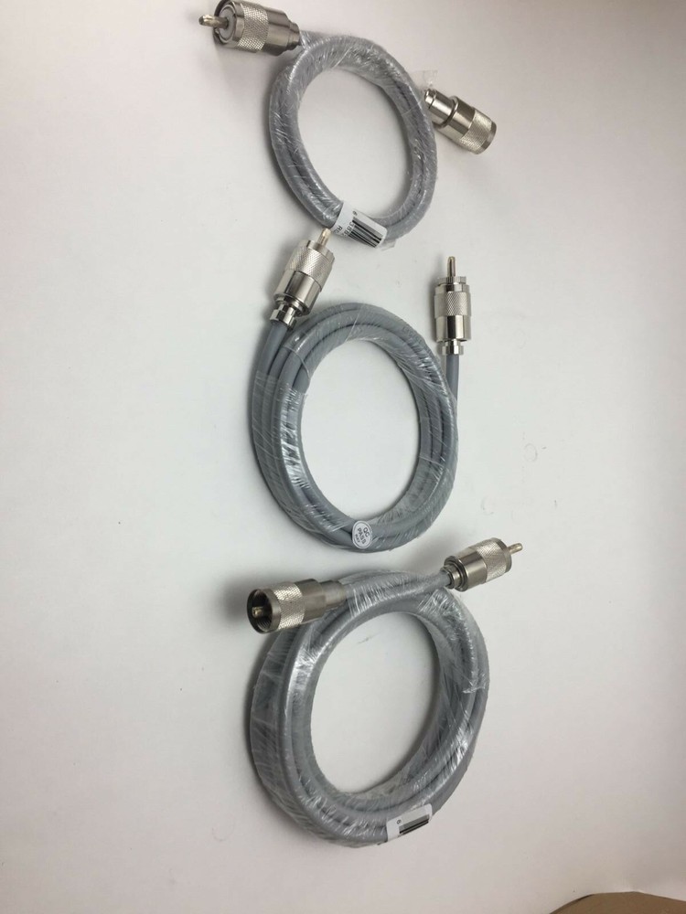 3FT 6FT 9FT RG-8x BUNDLE PACK COAX CABLE LOW LOSS w/PL-259 CB HAM RADIO RG8