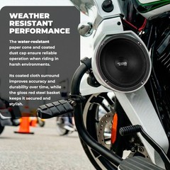 DS18 PRO-SM6.2 6.5″ Slim Motorcycle Midrange Speaker 400W 2 Ohms Water resistant