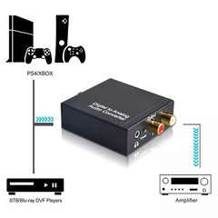 Digital to Analog Audio Converter Optical/Coaxial In Headphone/Speaker RCA out