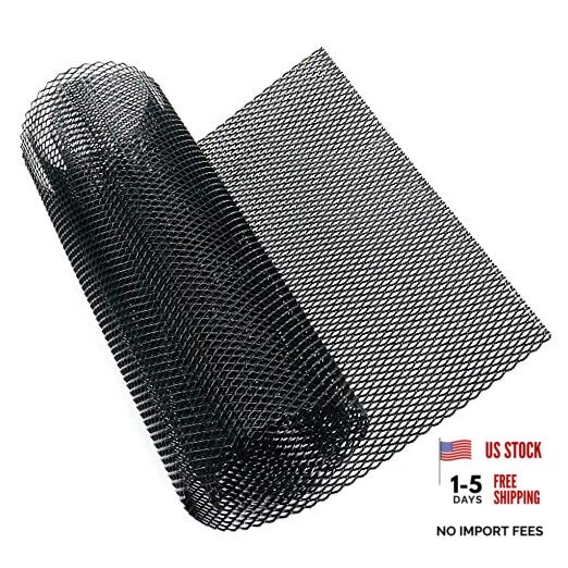 40×13 Inch Universal Black Mesh – Aluminum 8x4mm – Rhombus Black