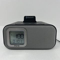 iHome Dual Alarm Clock Bluetooth Speaker USB iOS Android iBT22 AC Battery