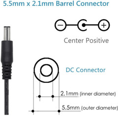CCTV Security Camera Power Supply Adapter – w/ 4-way splitter 12VDC 2A (2000mA)
