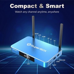 SuperBox S6Max TV BOX Support Authorized Distributor Same Day Shipping Send Gift