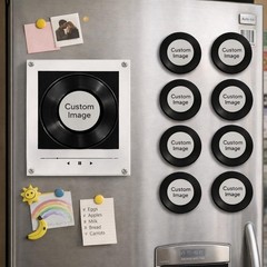 Custom NFC Music Player Fridge Magnet Rotatable Disc