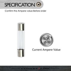 25pcs 10A Amp Quartz Glass Tube AGC Fuse Nickel Auto Car Fast Quick Below 6*30mm