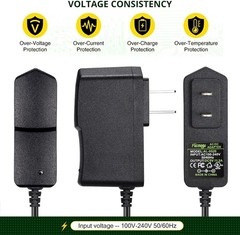 Facmogu 2Pack 5V 2A Power Adapter 10W 5.5×2.5mm Fit 5.5×2.1mm Socket