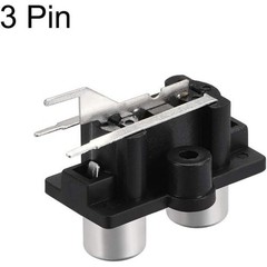 High Quality 2PCS RCA Female Socket Panel Mount Connector for Various AV Devices