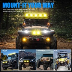 AUXBEAM 5″inch 172W Side Shooter LED Work Driving Light Spot Fog Pods Amber DRL