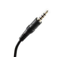 1ft CablesOnline 3.5mm (1/8″) Stereo 4-Pole TRRS Male to Male Cable, AV-1401