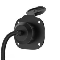 125V 15A AC Power Inlet Port Plug Car Plug 20″ Extension Cord for RV Camper